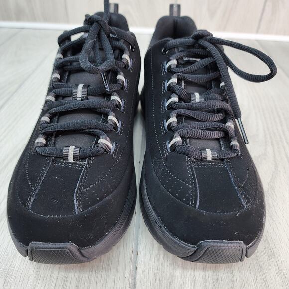 Arch Fit Skechers Women's 7.5 Sneakers Black Air-Cooled SN 150062 - Picture 2 of 11